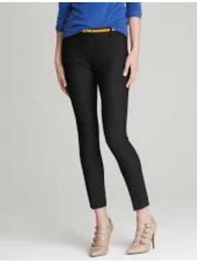 J. Crew Minnie Pant in Stretch Cotton Twill in Black Size 8